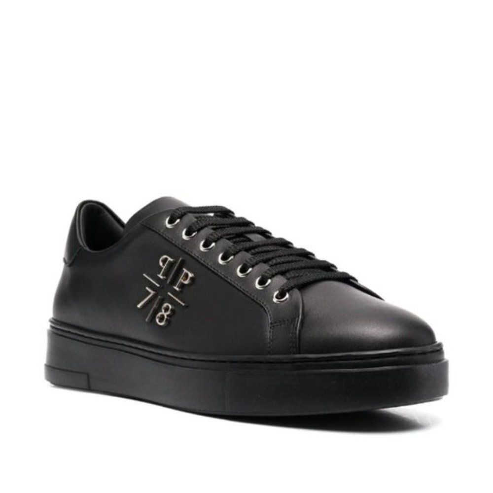 PHILIPP PLEIN Men's PP1978 Lo-Top Sneakers BLACK - EU43